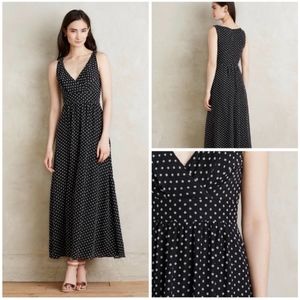 EVA FRANCO Sz 4 Black White CLIPDOT Maxi Dress